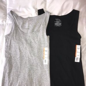 2 pack Black and Gray Tanks